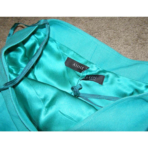 NEW Anne Klein Summer Halter green Dress sz 8-10 - Picture 8 of 8